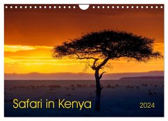 Safari in Kenya (Wall Calendar 2024 DIN A4 landscape), CALVENDO 12 Month Wall Calendar