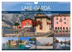 Lake Garda Mediterranean oasis in Northern Italy (Wall Calendar 2024 DIN A4 landscape), CALVENDO 12 Month Wall Calendar - Kruse, Joana