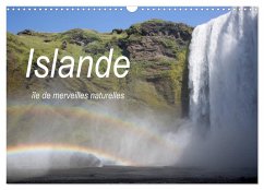 Islande île de merveilles naturelles (Calendrier mural 2024 DIN A3 vertical), CALVENDO calendrier mensuel