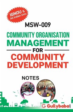 MSW-009 Community Organisation Management for Community Development - Panel, Gullybaba. Com
