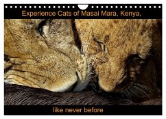Experience Cats of Masai Mara, Kenya, like never before (Wall Calendar 2024 DIN A4 landscape), CALVENDO 12 Month Wall Calendar