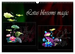 Lotus blossoms magic (Wall Calendar 2024 DIN A3 landscape), CALVENDO 12 Month Wall Calendar - Djeric, Dusanka