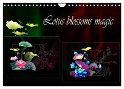 Lotus blossoms magic (Wall Calendar 2024 DIN A4 landscape), CALVENDO 12 Month Wall Calendar - Djeric, Dusanka