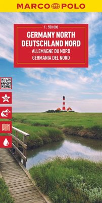 MARCO POLO Reisekarte Deutschland Nord 1:550.000