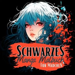 Schwarzes Manga Malbuch für Mädchen. - Manga Malbücher, Lucy´s