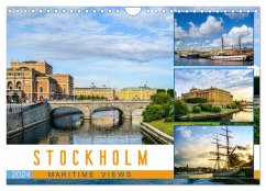 Stockholm - Maritime views (Wall Calendar 2024 DIN A4 landscape), CALVENDO 12 Month Wall Calendar - U-Do, U-Do