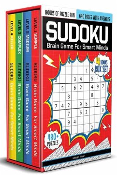 Sudoku - Brain Booster Puzzles for Kids: Box Set of 4 Books (Levels 1-4) - Wonder House Books