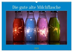 Die gute alte Milchflasche (Wandkalender 2024 DIN A2 quer), CALVENDO Monatskalender