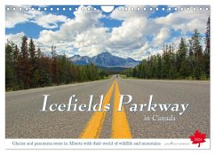Icefields Parkway in Canada (Wall Calendar 2024 DIN A4 landscape), CALVENDO 12 Month Wall Calendar
