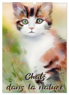 Chats dans la nature (Calendrier mural 2024 DIN A3 horizontal), CALVENDO calendrier mensuel