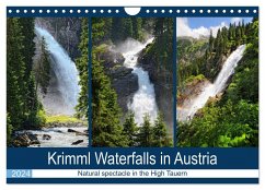 Krimml Waterfalls in Austria - Natural spectacle in the High Tauern (Wall Calendar 2024 DIN A4 landscape), CALVENDO 12 Month Wall Calendar