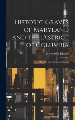 Cover Historic Graves of Maryland and the District of Columbia