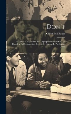 Don't - Bunce, Oliver Bell