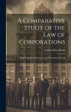 Cover A Comparative Study of the Law of Corporations