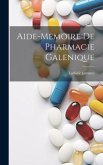Aide-Memoire De Pharmacie Galenique