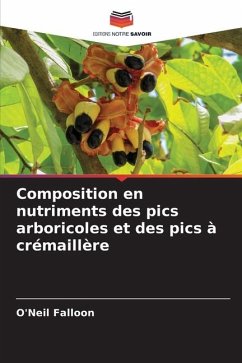 Composition en nutriments des pics arboricoles et des pics à crémaillère - Falloon, O'Neil