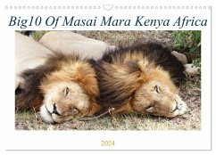 Big10 Of Masai Mara Kenya Africa (Wall Calendar 2024 DIN A3 landscape), CALVENDO 12 Month Wall Calendar