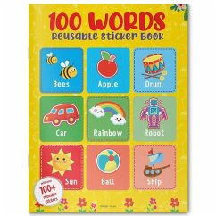 100 Words: Reusable Sticker Book - Wonder House Books