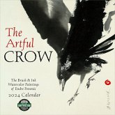 Artful Crow 2024 Wall Calendar: Brush & Ink Watercolor Paintings by Endre Penovac