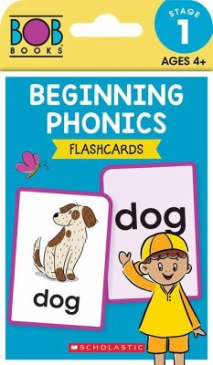 Bob Books - Beginning Phonics Flashcards Phonics, Ages 4 and Up, Kindergarten (Stage 1: Starting to Read) - Scholastic