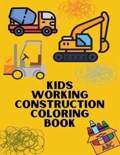 Kids Working Construction Coloring Book - Journal, Dots