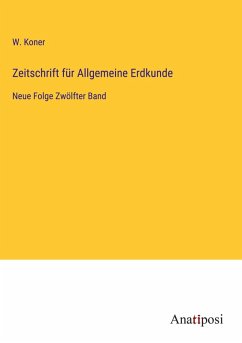 Cover Zeitschrift für Allgemeine Erdkunde