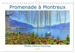 Promenade à Montreux (Calendrier mural 2024 DIN A4 vertical), CALVENDO calendrier mensuel