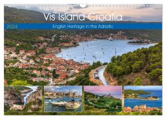 Vis Island Croatia - English Heritage in the Adriatic (Wall Calendar 2024 DIN A3 landscape), CALVENDO 12 Month Wall Calendar