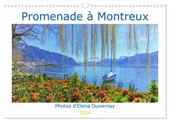 Promenade à Montreux (Calendrier mural 2024 DIN A3 vertical), CALVENDO calendrier mensuel