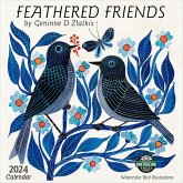 Feathered Friends 2024 Wall Calendar: Watercolor Bird Illustrations by Geninne Zlatkis