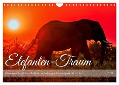 Elefanten-Traum - Herzenssache Afrika (Wandkalender 2024 DIN A4 quer), CALVENDO Monatskalender - Woyke, Wibke