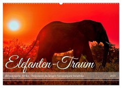 Elefanten-Traum - Herzenssache Afrika (Wandkalender 2024 DIN A2 quer), CALVENDO Monatskalender