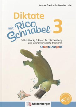 Diktate mit Rico Schnabel, Klasse 3 - silbierte Ausgabe - Drecktrah, Stefanie;Hahn, Mareike