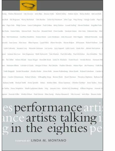 Performance Artists Talking in the Eighties (eBook, ePUB)