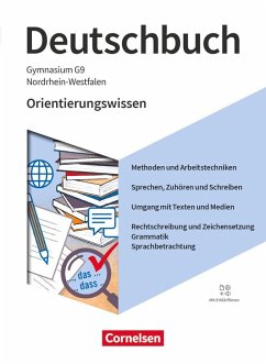 Cover Deutschbuch Gymnasium 5.-10. Schuljahr - Nordrhein-Westfalen - Ausgabe 2019 - Orientierungswissen - Schulbuch
