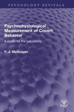 Psychophysiological Measurement of Covert Behavior (eBook, ePUB) - McGuigan, F. J.