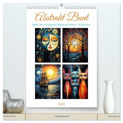 Abstrakt Bunt (hochwertiger Premium Wandkalender 2024 DIN A2 hoch), Kunstdruck in Hochglanz - Illgen, Cathrin