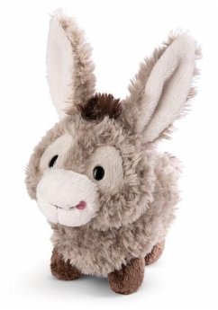 NICI 49032 - Farm Friends, Esel Donkeylee, Kuscheltier stehend, Plüsch 18 cm, GREEN