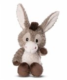 NICI 49034 - Farm Friends, Esel Donkeylee, Kuscheltier schlenkernd, Plüsch 33 cm, GREEN