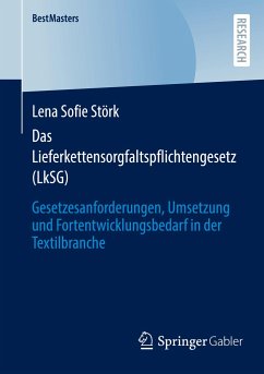 Das Lieferkettensorgfaltspflichtengesetz (LkSG) - Störk, Lena Sofie
