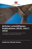 Articles scientifiques: Publications 2016; 2017; 2018