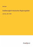 Großherzoglich Hessisches Regierungsblatt