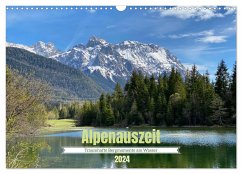 Alpenauszeit - Traumhafte Bergmomente am Wasser (Wandkalender 2024 DIN A3 quer), CALVENDO Monatskalender - Preuße, Stefanie