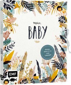 Cover Mein Baby -Illustriertes Eintragalbum für das erste Lebensjahr mit Briefumschlag fürs erste Löckchen und Schleife zum Verschließen  (Mängelexemplar)