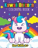 Kawaii Unicorn Coloring Book for kids 3+