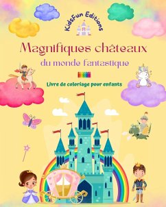 Magnifiques châteaux du monde fantastique - Livre de coloriage pour enfants - Princesses, dragons, licornes et autres - Editions, Kidsfun