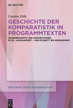 Geschichte der Komparatistik in Programmtexten - Zelle, Carsten