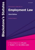 Blackstone's Statutes on Employment Law (eBook, PDF)
