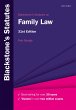 Blackstone's Statutes on Family Law... - Bild 1