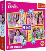 4 in 1 Puzzle Barbie 35,48,54,70 Teile